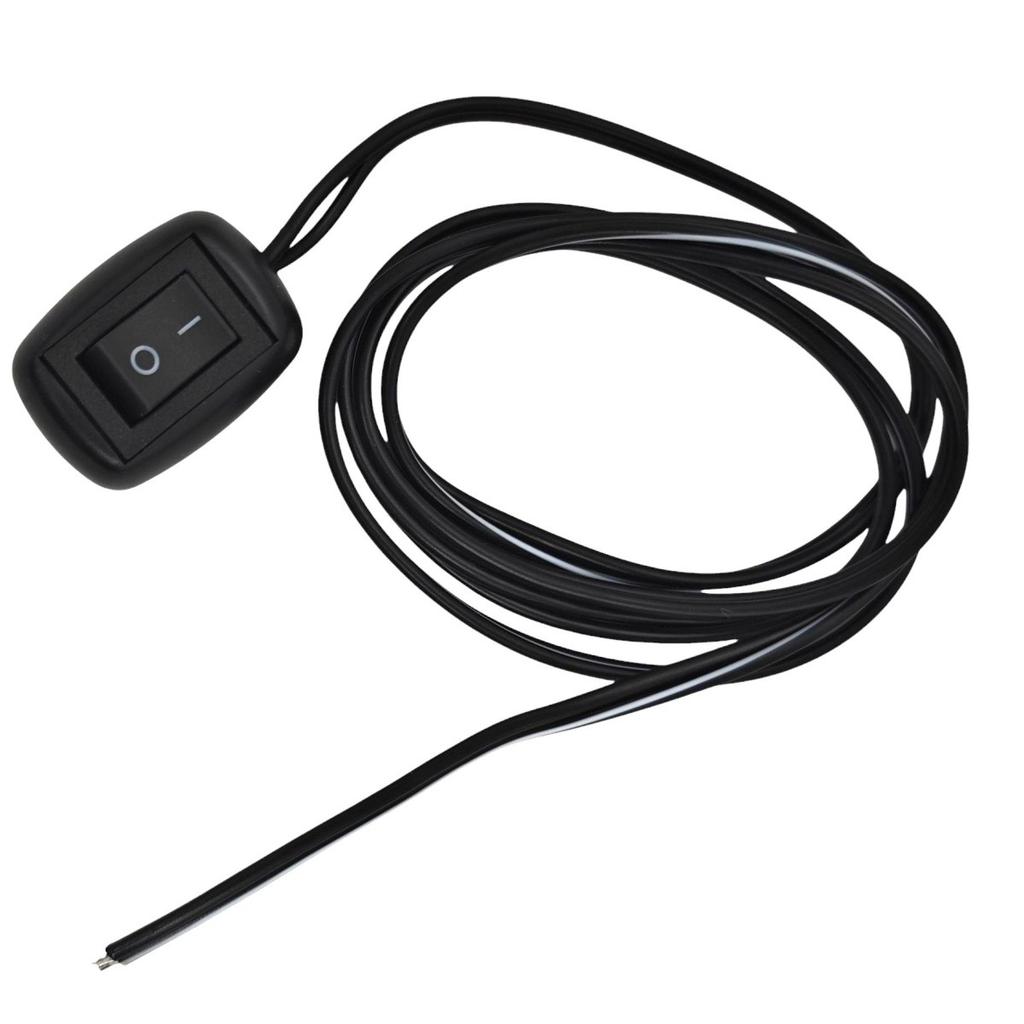 2 szt Włącznik On/Off, przełącznik zatrzaskowy na kablu czarny