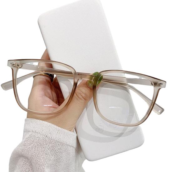 Очки унисекс с блокировкой синего света, большая оправа в стиле ретро, ​​четкий обзор, сильный шарнир с полями, защита для глаз, прозрачные очки с синим светом, очки, очки