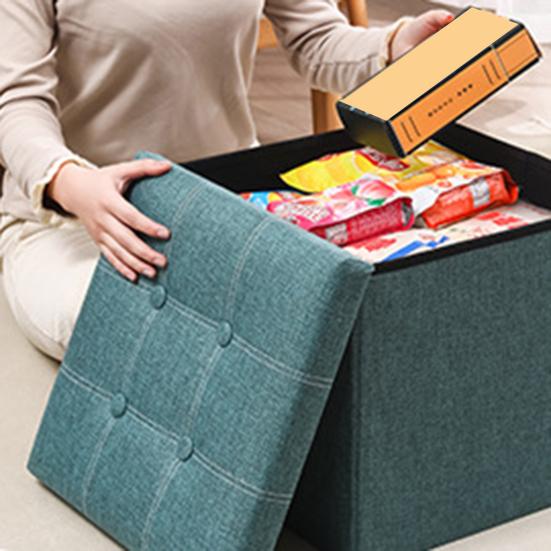 Табурет для хранения Многофункциональный складной большой емкости Водонепроницаемая ткань Стабильная скамейка для спальни Табурет с подставкой для ног с мягким сиденьем Организация мелочей