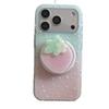 Магнитный чехол для iPhone 17/16 Pro "Клубничный нимб" с защитой от падений