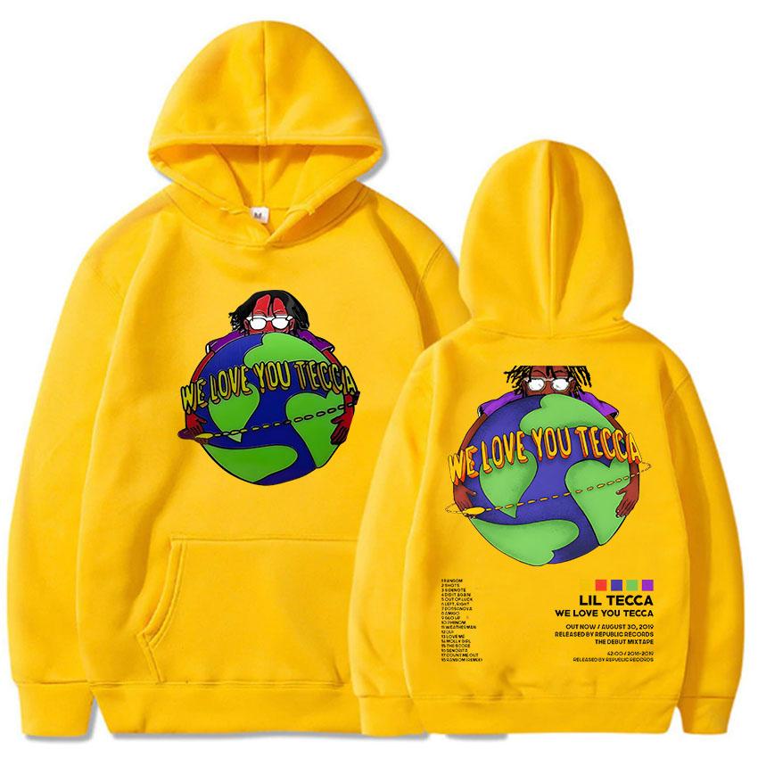 Толстовка Lil Tecca с капюшоном для осени/зимы, удобные толстовки в стиле хип-хоп, флисовая одежда в стиле ретро, готические мягкие пуловеры