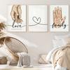 Personalized Hand of The Family Baby Poster Lover Gift Canvas Painting Nordic Wall Art Printing Room Decoration Pictures