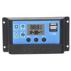 Solar Charge Controller LCD Dual USB PWM Cell Panel Regulator with Load Automatic Identification