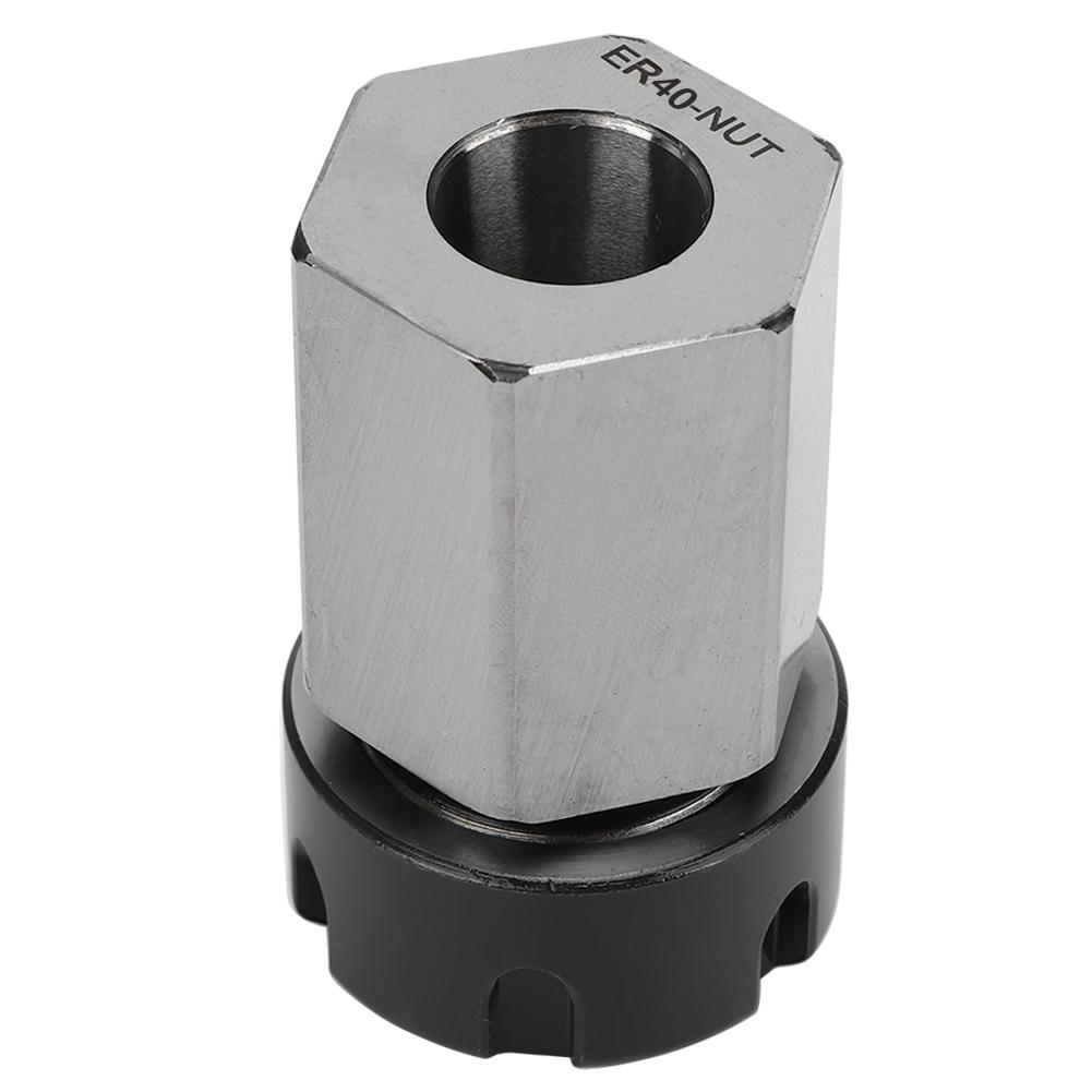 Шестигранный цанговый патрон из серебристой углеродистой стали, высокопрочный держатель инструмента для токарного станка с ЧПУ ER253240ER40