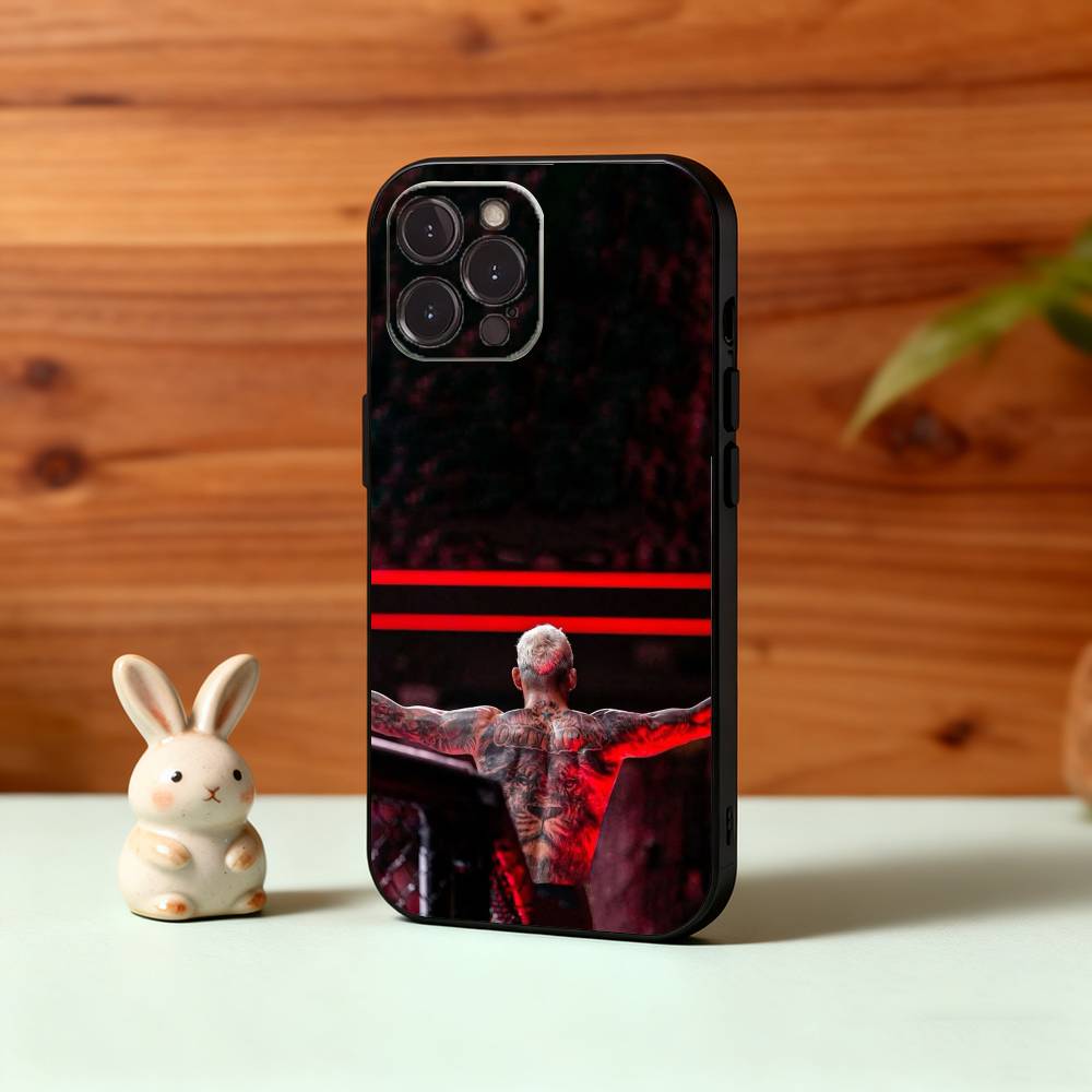 Чехол для телефона F-Fighter C-Charles Oliveira Do Bronx для iPhone17,16,15,14,13,12,Plus,Pro Max, 5G Другие Мягкий Черный Чехол