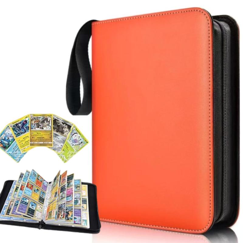 Четырехкарманный ПУ на молнии альбом для карточек Pokémon - Альбом для коллекции карточек