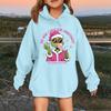 Children's Fashionable Casual Long-sleeved Loose Christmas Print Pullover Hooded Sweatshirt