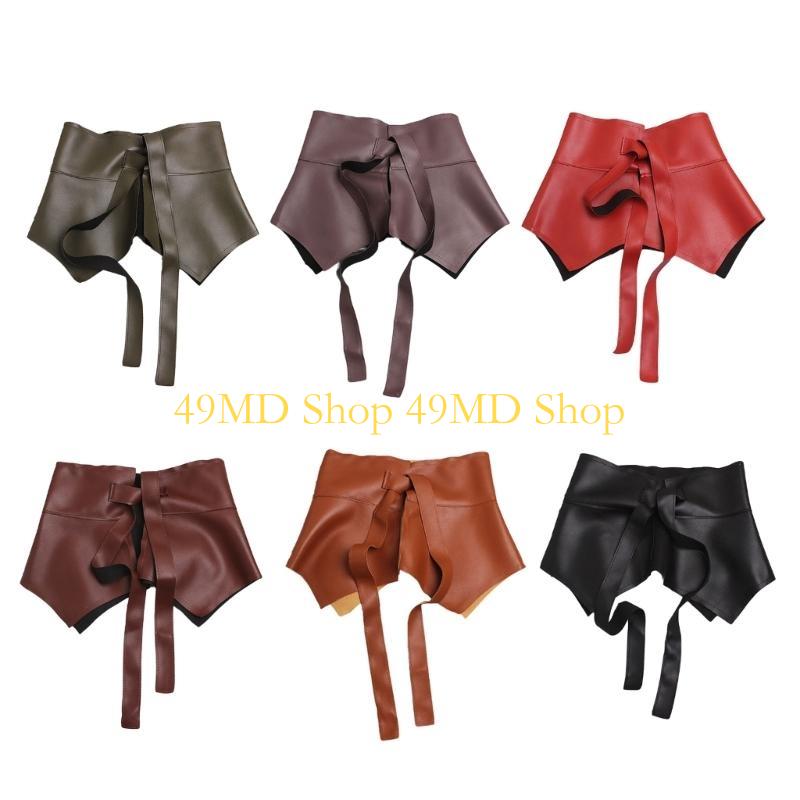 49MD Peplum Waistband Waist Belt Underbust Elegant Chain Trendy Ruffle Belt for Dress