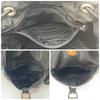 Prada Ткань Нейлон Рюкзак Рюкзак Daypack Кожа Черный Женский Треугольная Пластина с Логотипом