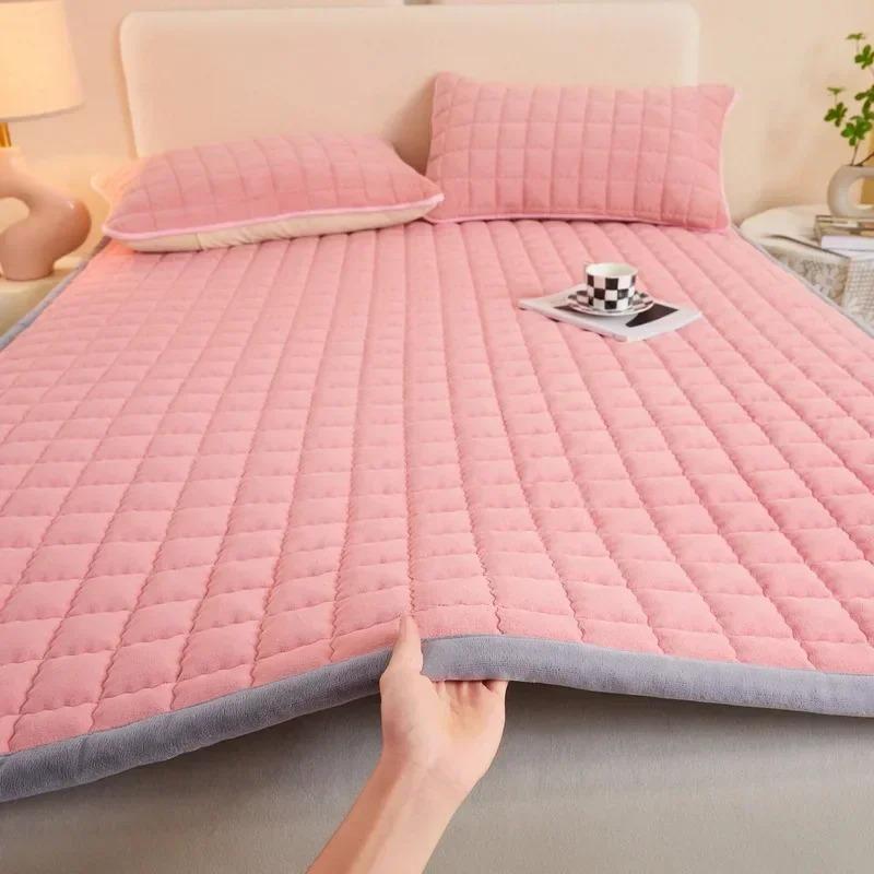 Однотонный матрас Татами Студенческое общежитие Арендный дом Молочная мука Мягкий матрас Тонкий матрас Печатный