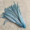 Natural  50pcs Rooster Tail Feather  Plumes 25-45CM 10-18inch Beige DIY Dyed Cock Tail Clothing Accessories Jewelry Performance