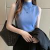 Summer Thin Knitted Top Inner Wear Sleeveless Women's Summer Slim Versatile Solid Color Vest