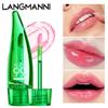LANGMANNI новый блеск для губ с алоэ, теплый цвет, меняющий цвет, увлажняющий и увлажняющий глазурь для губ