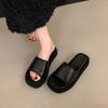 Super Soft Black Thick-bottomed Cool Slippers for Women's Summer Wear 2025 New Models with Skirts, Versatile and Not Tired of Feet