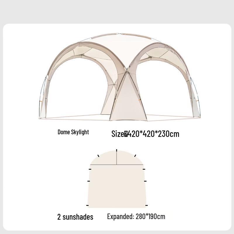 Jingong Dome Canopy Tent with Sun Protection