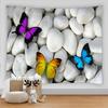 Гобелен с узорами бабочек 3D-печать Декор комнаты Эстетика Искусство Настенное панно Домашняя гостиная Спальня Декорация Гобелен Tapiz