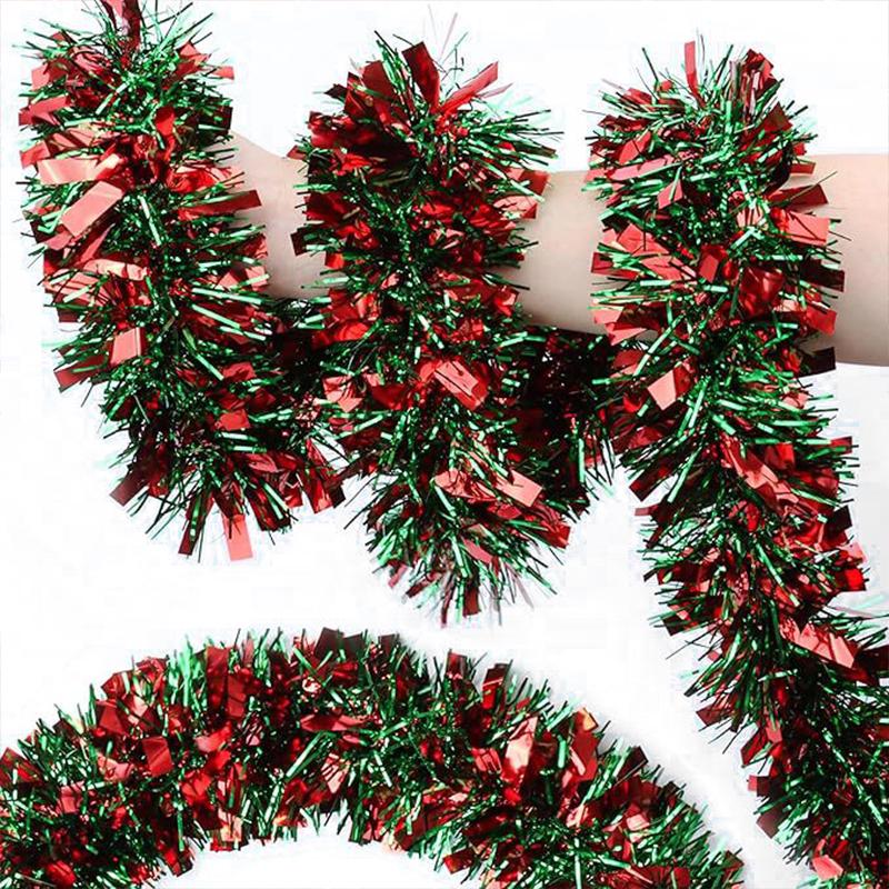 1PC Ribbons Celebrate Colorful Strips Party Decoration Pleasant Red and Green Aesthetic Christmas Festival Atmosphere 2M