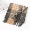 New Korean Imitation Cashmere Scarf High End Versatile Plaid Shawl Couple's Long Winter Warm Scarf