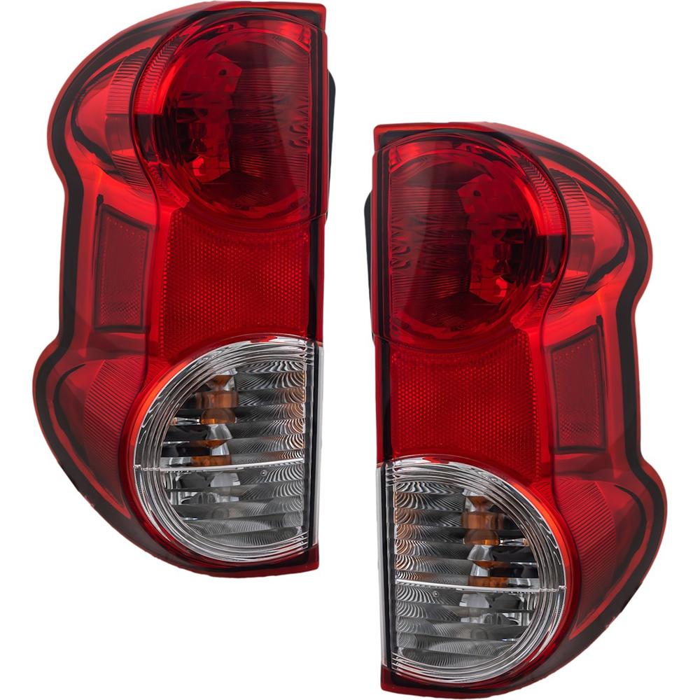 Pair Tail Light Lamp Assembly For 2013-2021 Nissan NV200 Left And Right Side With Bulb