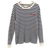 The DUFFER of ST.GEORGE Border Pattern Long Sleeve Waffle T-shirt M Ron T Women Used