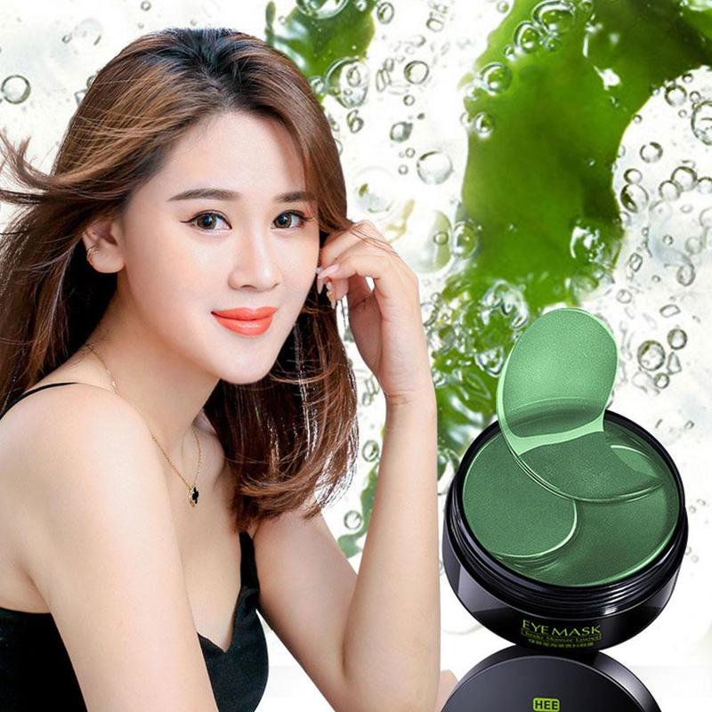 60 шт. Коллагеновый гель против морщин для сна, патчи для глаз, золото/коллагеновая маска для глаз из морских водорослей