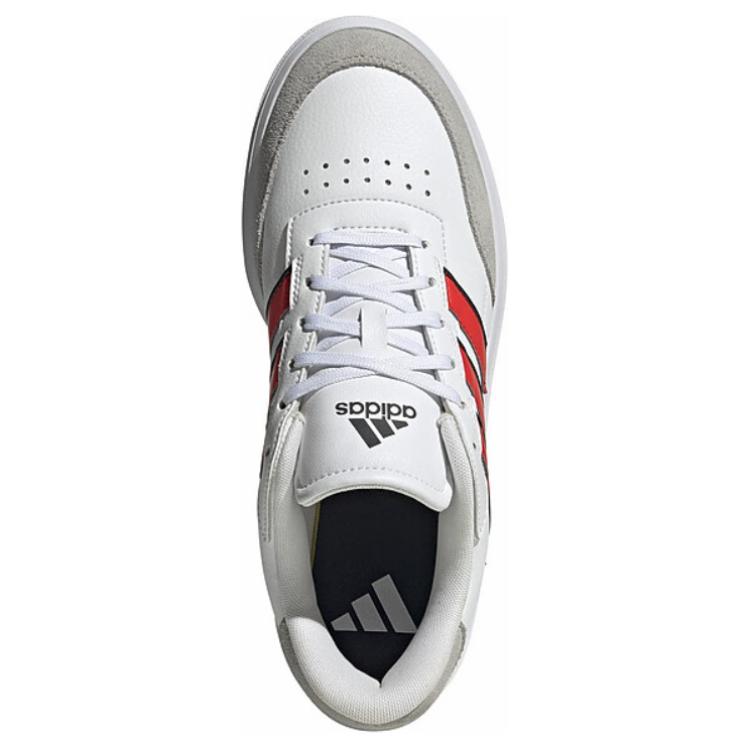 Adidas Courtblock Comfortable Fashion Slip Resistant Durable Low Top Lifestyle Casual Shoes Men Sneaker White Red IH4713