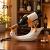 Goose Wine Holder Bottle Holder, 3D Printed Rack, Countertop Display Stand for Home Office Bars, Decorative Gift Lovers Practical