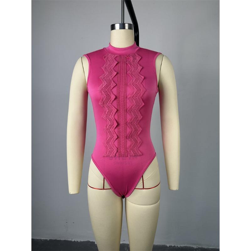 Женский летний темпераментный кружевной комбинезон без рукавов с высокой талией, повседневный комплект