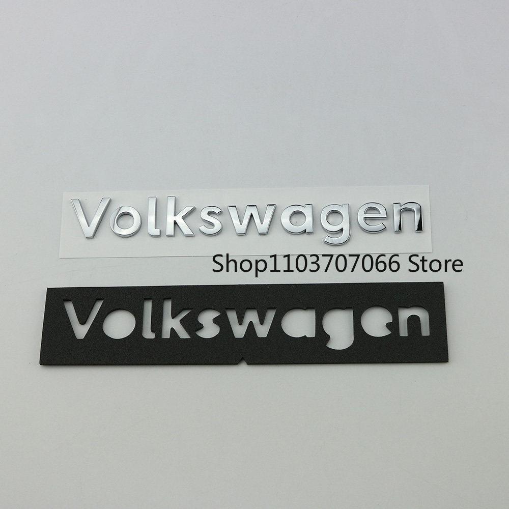 Car Abs 3D Letter Stickers VW Trunk Logo Stickers For Volkswagen dasauto T-Roc Tiguan Golf Polo ID.3 ID.4 T-Cross Jetta Scirocco