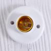 10pcs E27 Screw Cap Socket White Gold Ceiling Light Lamp Bulb Fixing Base Stand Light Bulb Holder Lamp Socket For Home 6A 250V