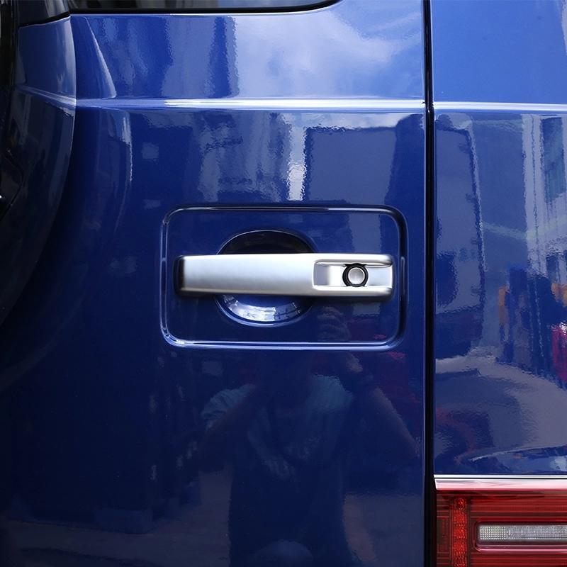 Для Mercedes-Benz G Class W463a W464 G65 G350 2004-21 ABS Chrome Наружная дверная ручка автомобиля Защитные чехлы для дверной чаши