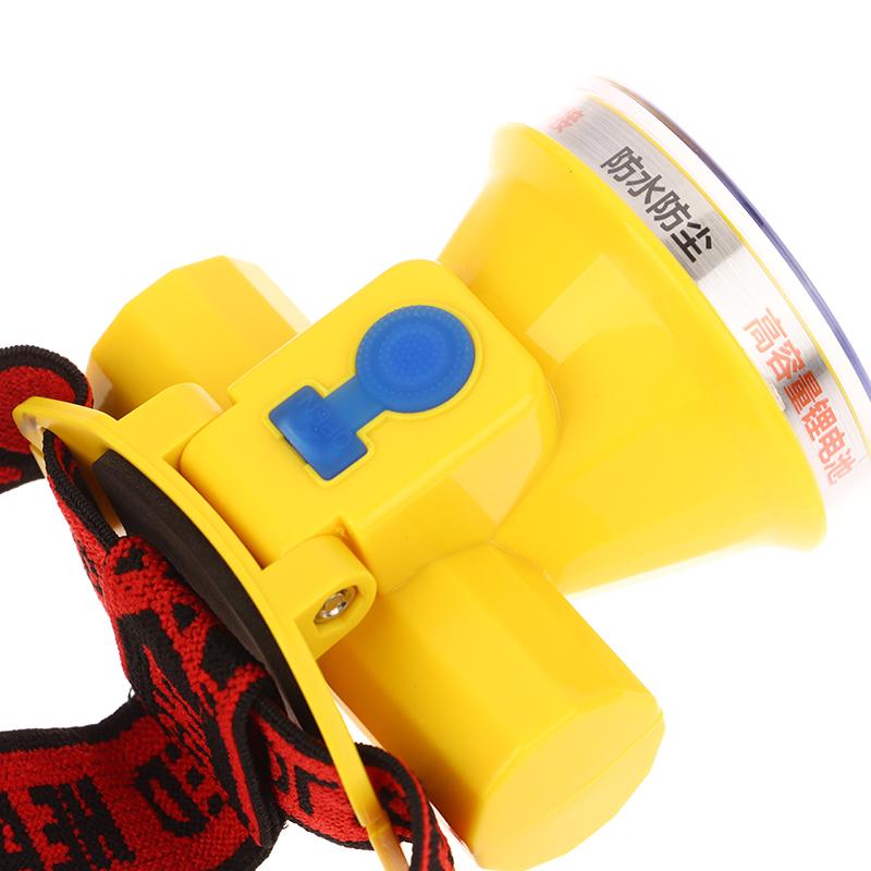 Налобный светодиодный водонепроницаемый фонарь желтого света для улицы, легкий, с сильным светом, фонарик-лампа, перезаряжаемый, для кемпинга