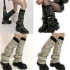 Womens PU Leathers Leg Warmers Long Leg Sleeve Socks Warm Adult Girls Boot Socks Party Casual Streetwear