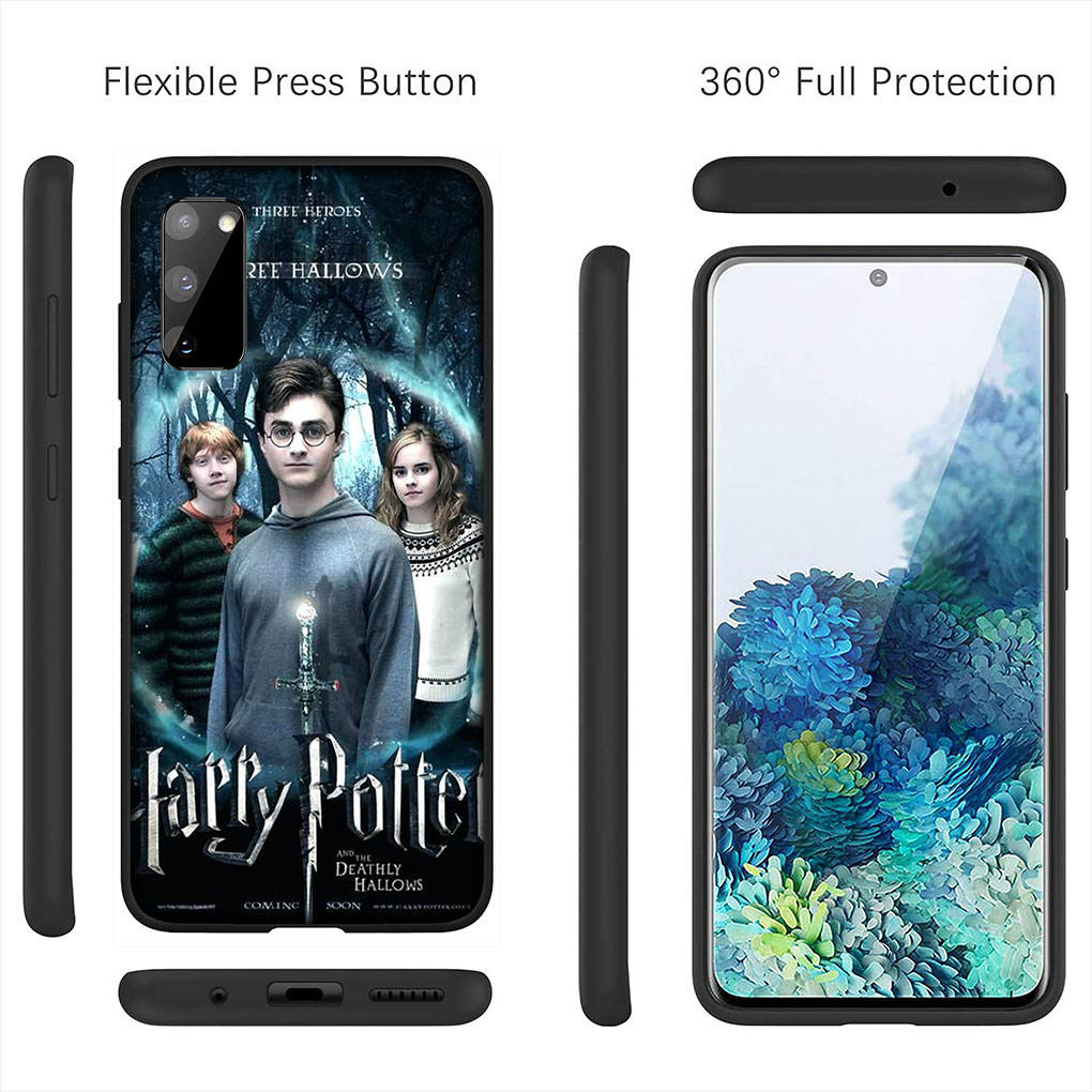 Для Samsung Galaxy S24 S23 iPhone 16 15 14 Xiaomi Redmi Note 13 12 11 10 8 Plus 9 Pro Max X XR чехол для телефона с мультяшным кольцом и логотипом Potters OPPO Huawei Cover