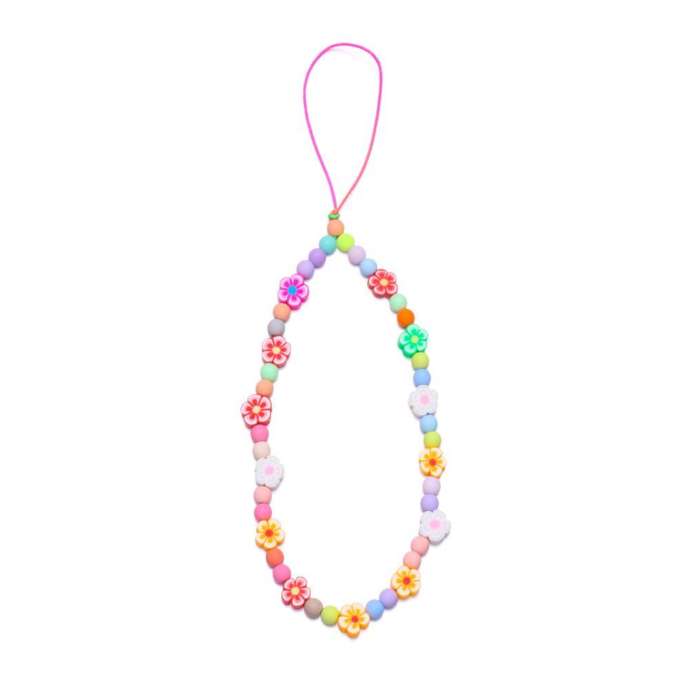 Pearl for Keys Pearl Rope Phone Case Hanging Cord Phone Lanyard Mobile Phone Chain Soft Clay