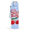 1PC Cherry Bomb Retro Cherry Fruit Badge Print 750ml Color Plastic Sports Water Bottle Leakproof Flip Straw Lid Suitable for Sports Office Home Use