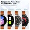 22mm Fiber Leather Watch Band for Huawei Watch GT 6 Pro/6/5 Pro/5/4/3/2 46mm Stitching Line Quick Release Replacement Strap
