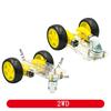 2WD/4WD Chassis Smart Robot Car With Motors DIY Motor Car Chassis Kit Intelligent Control Avoidance Tracking Robot