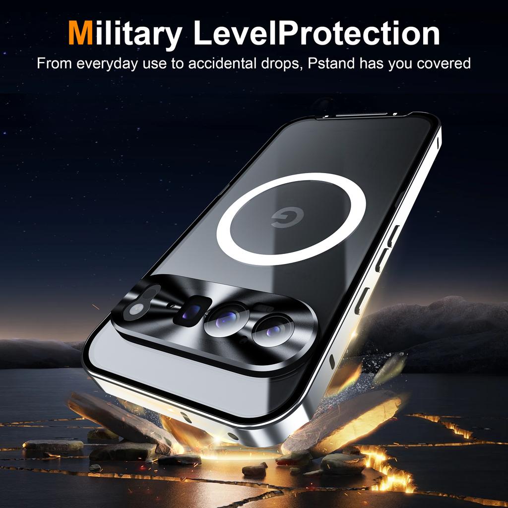 For Google Pixel 9 Pro XL Case Compatible with MagSafe Metal Frame Matte Phone Cover