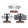 Retro Flip Down Clock Stylish Minimalism Style Small Balance 24H Automatic Page Turning Clock Mechan
