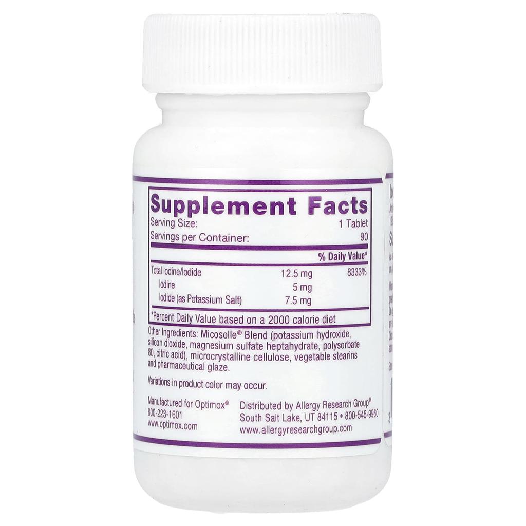 Iodoral, Iodine/Potassium Iodide, 90 Tablets