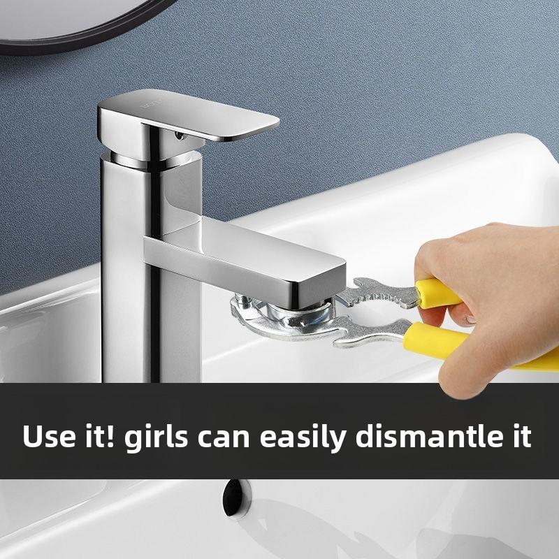 1 шт. Многофункциональный ключ-аэратор для смесителя, съемник излива, круглый трубный ключ, универсальный инструмент для разборки, зажим