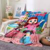 Rainbow Ruby Cute Cartoon Girl Character Print Flannel Blanket Soft Warm Throw Blanket for Sofa Bed Living Room