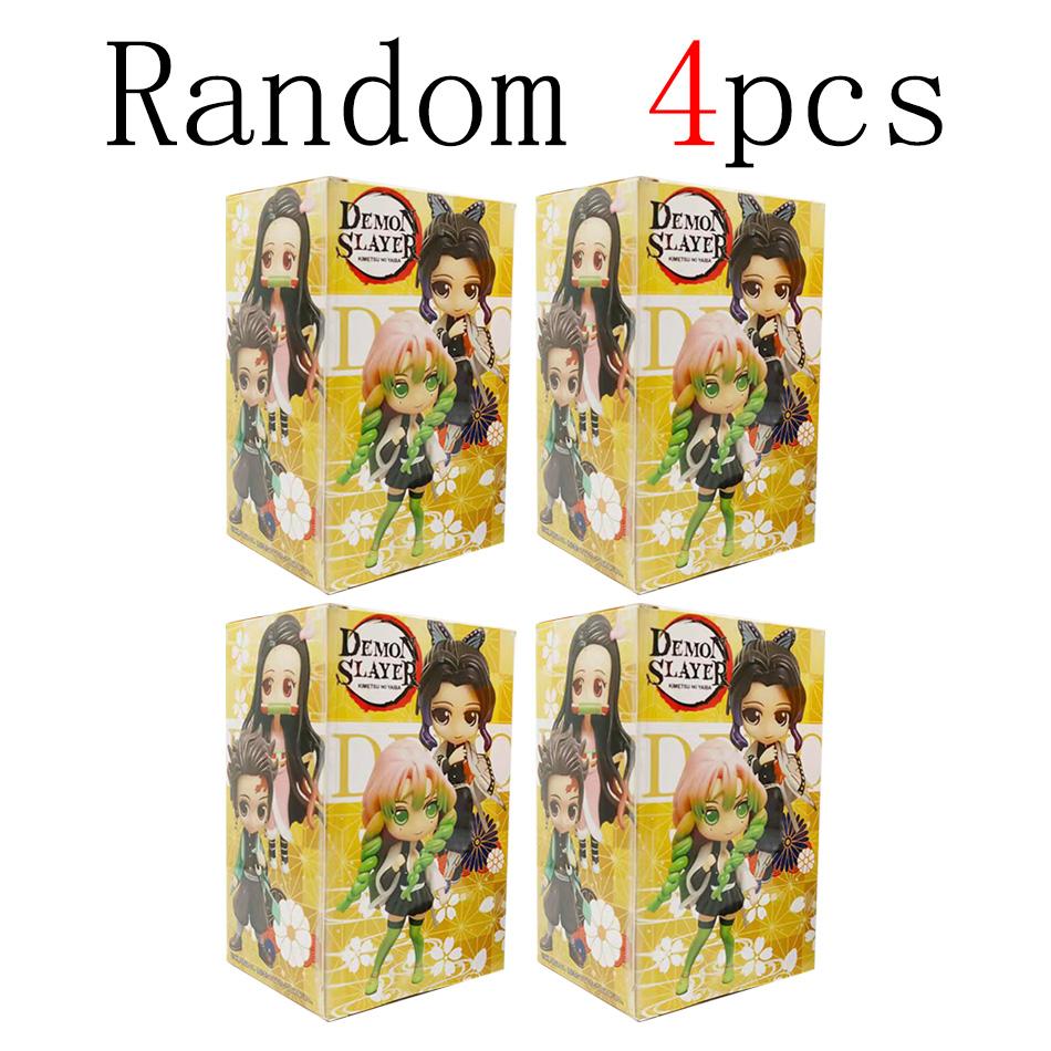 14Cm Anime Figure Nezuko Tanjirou Zenitsu Inosuke Kyoujurou Giyuu Kawaii Qposket Pvc Model Toys Children Gift