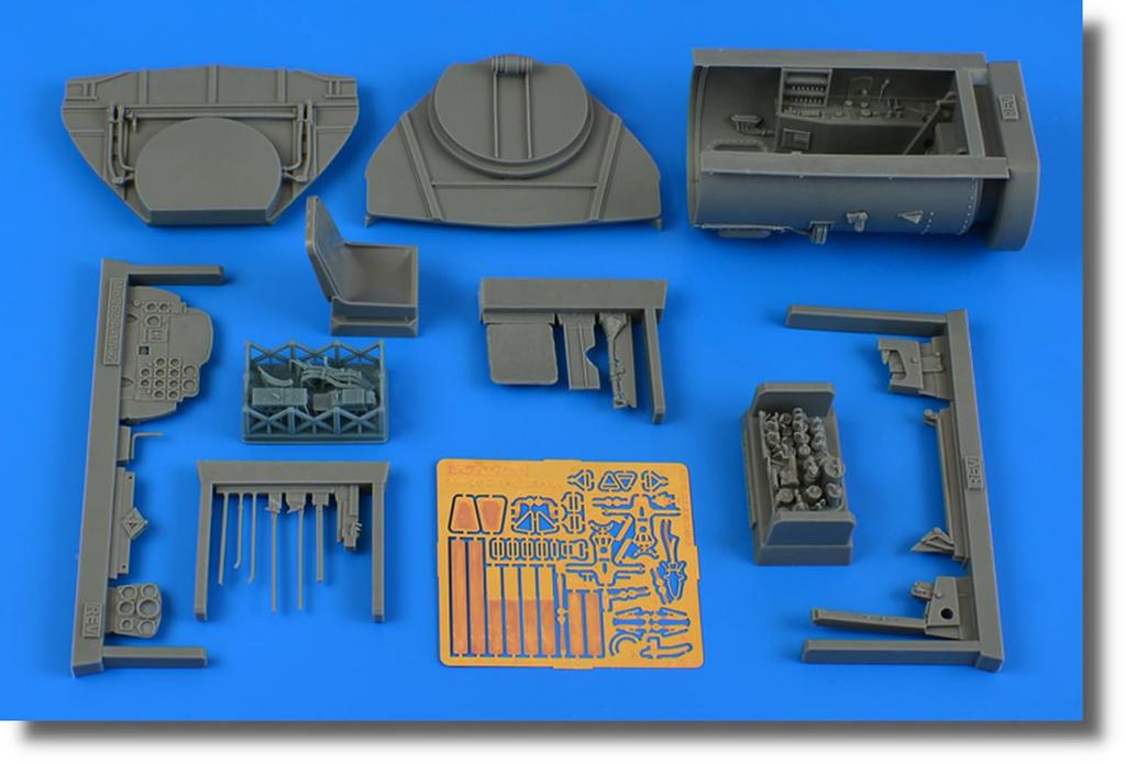 Iris Messerschmitt Cockpit Plastic Model Parts ARS2277 1/32 Me262A-1a/A-2a (for Revell) (Airplane)