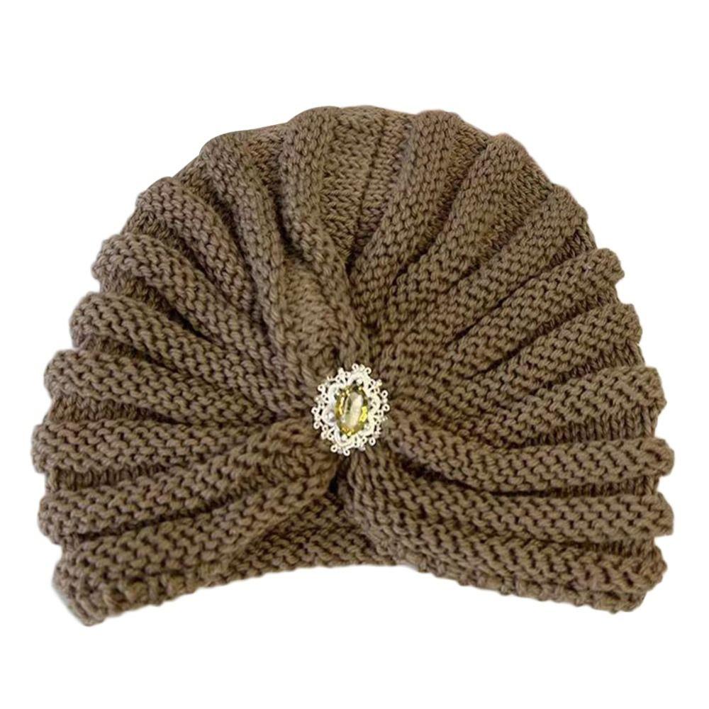 Thick Bohemia Turban Winter Warm Turban Cap Fashion Hijab Caps for Women