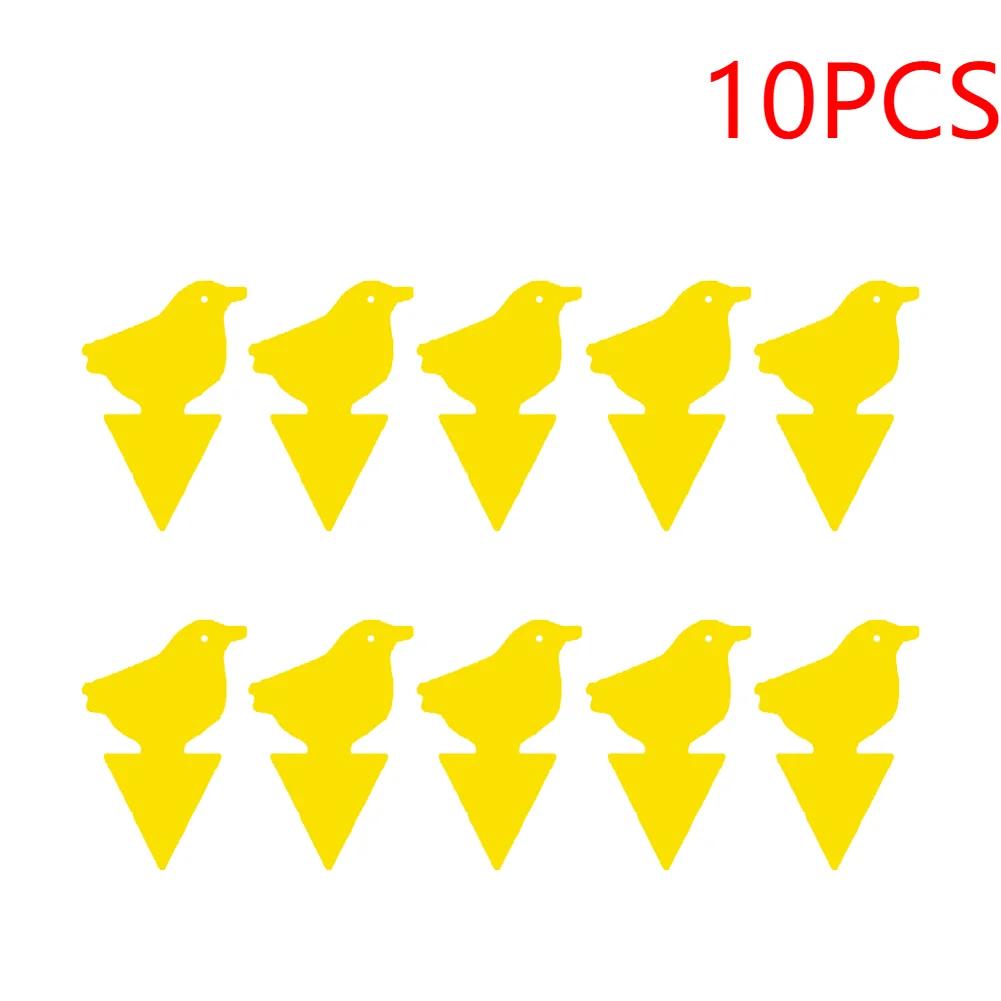 100-10pcs Dual-Sided Insect Mosquito Sticky Trap For Garden Insect Killer Whitefly Thrip Fruit Fly Gnat Waterproof Sticky Board