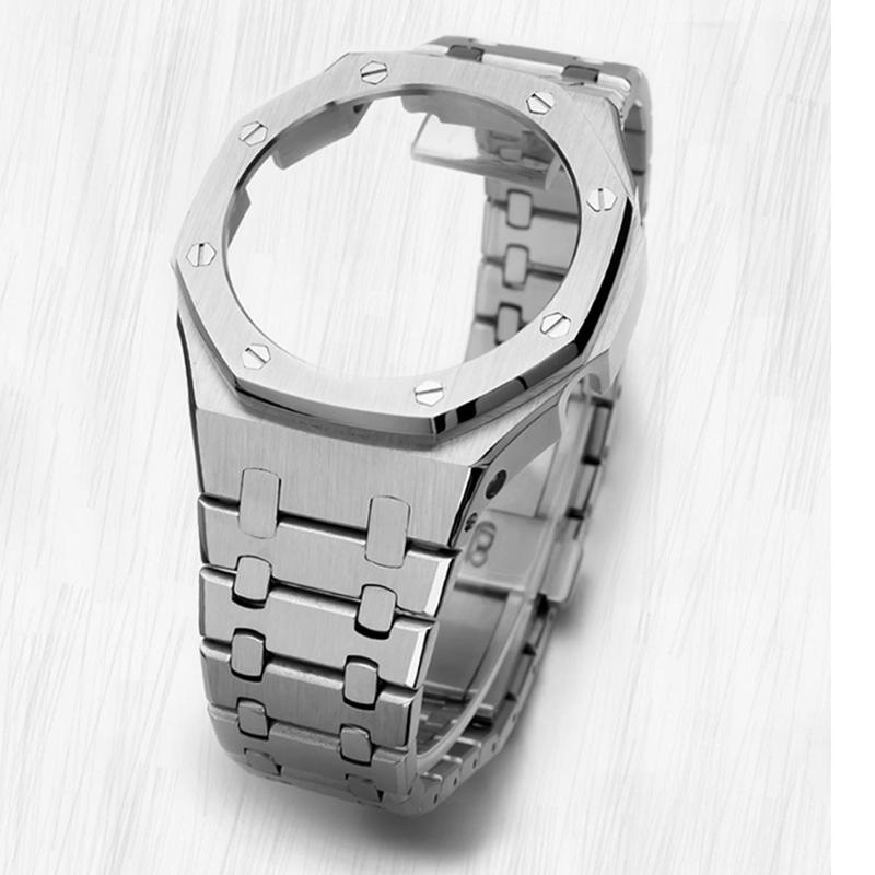 Для Casio G-Shock GA-2100 GA-2110 Farmhouse Oak Модифицированная Нержавеющая Сталь Стиль AP 3-е Поколение 4 Представителя с Кейсом