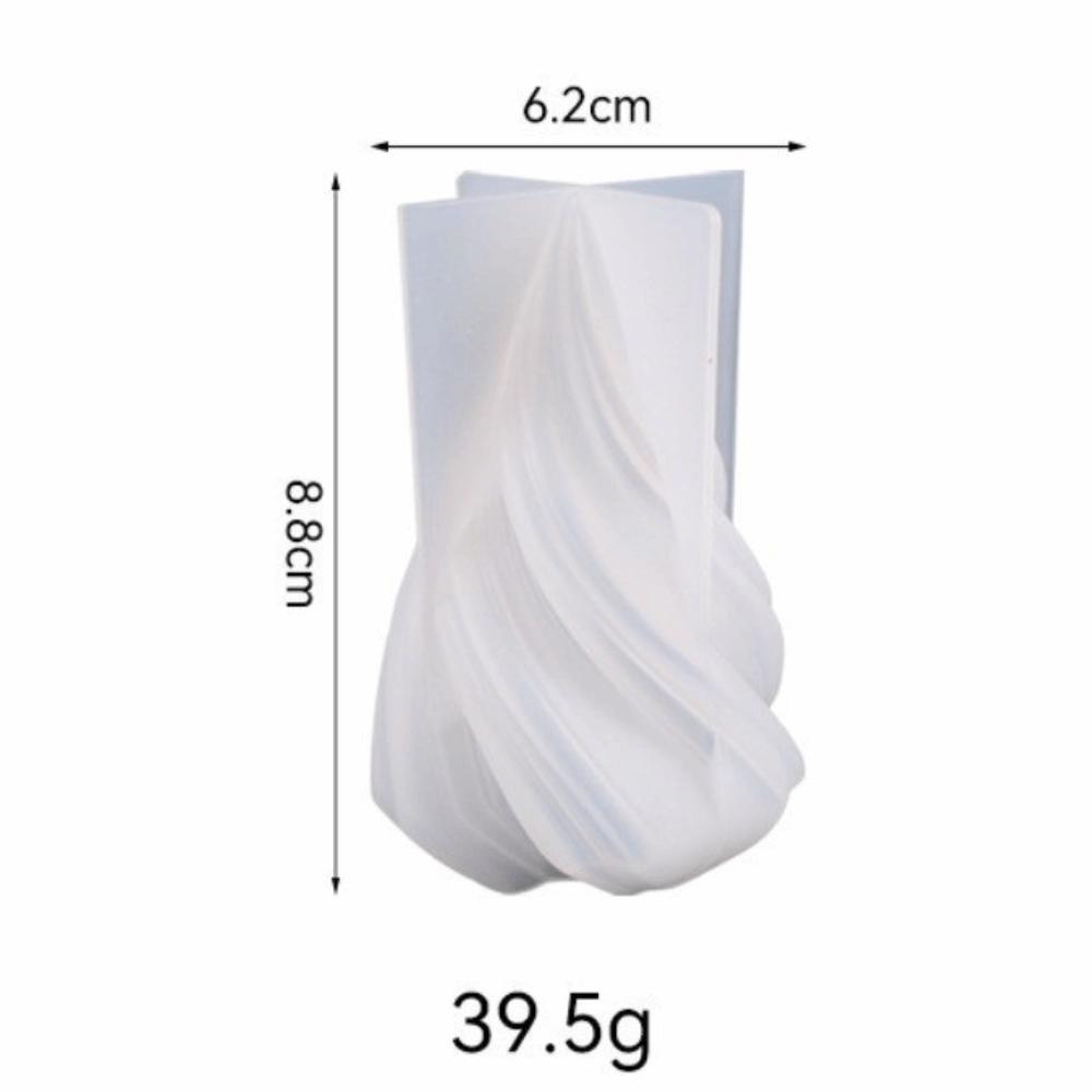 Новая силиконовая форма для ароматических свечей, для изготовления поделок, абстрактное искусство, форма для конусных свечей, дизайн с завитками, форма для гипса и смолы, домашний декор