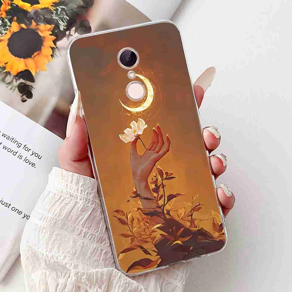 Для Xiaomi Redmi 5 MDG1 5.7" Чехол Модная Девушка Цветок Мягкий Силикон ТПУ Чехол Для Redmi5 REDMI 5 MDI1 Ударопрочные Чехлы для Телефона